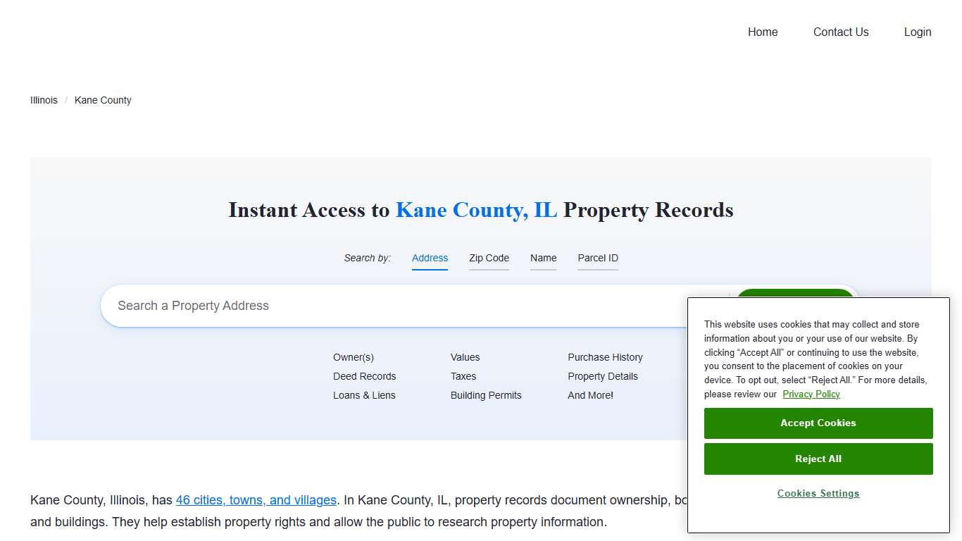 Kane County, IL Property Records | Owners, Deeds, Permits