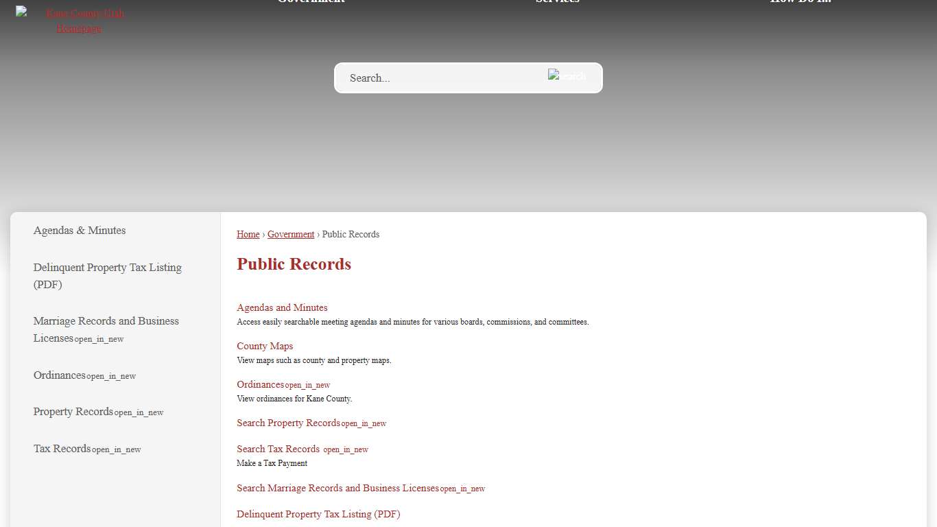 Public Records | Kane County, UT